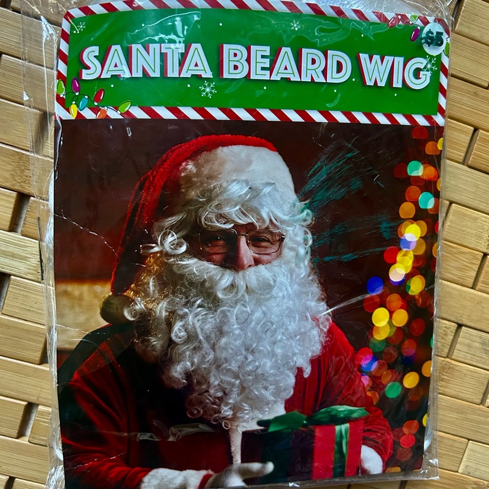 3 for $15 - Christmas Santa Beard Wig